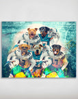 'Miami Doggos' Personalized 5 Pet Poster