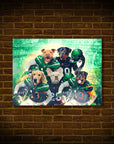 Póster personalizado de 5 mascotas 'New York Jet-Doggos'