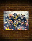 Póster Personalizado para 6 mascotas 'New Orleans Doggos'