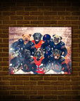 'Chicago Doggos' Personalized 6 Pet Poster