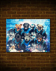 'Carolina Doggos' Personalized 6 Pet Poster