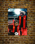 'Bournemouth Doggos Football' Personalized 2 Pet Poster