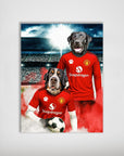 'Manchester Doggos Football' Personalized 2 Pet Poster
