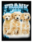 90's Bootleg  (Electric Blue)' Personalized Pet Poster