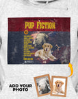 Sudadera con capucha personalizada para 2 mascotas 'Pup Fiction'