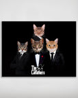 Mini retrato personalizado de 4 mascotas de 'The Catfathers'