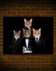 Mini retrato personalizado de 4 mascotas de 'The Catfathers'