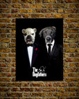 Mini retrato personalizado de dos mascotas de 'The Dogfathers'