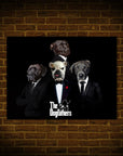 Mini retrato personalizado de 4 mascotas de 'The Dogfathers'