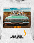 Sudadera con capucha personalizada para 4 mascotas 'The Lowrider'