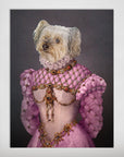 Mini retrato de mascota personalizado 'La princesa rosa'