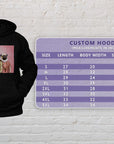 Sudadera con capucha personalizada para 3 mascotas 'The Royal Ladies'