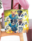 'San Diego Doggos' Personalized 4 Pet Tote Bag