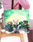 Bolsa de mano personalizada para 3 mascotas 'New York Jet-Doggos'