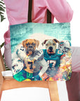 Bolsa de mano personalizada para dos mascotas 'Miami Doggos'