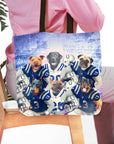 Bolsa de mano personalizada para 6 mascotas 'Indianapolis Doggos'