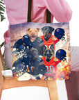 'Chicago Doggos' Personalized 4 Pet Tote Bag