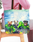 Bolsa de mano personalizada para 3 mascotas 'Seattle Doggos'