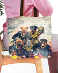 Bolsa de mano personalizada para 5 mascotas 'New Orleans Doggos'