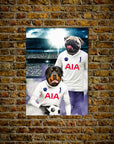 'Tottenham Doggos Football' Personalized 2 Pet Poster
