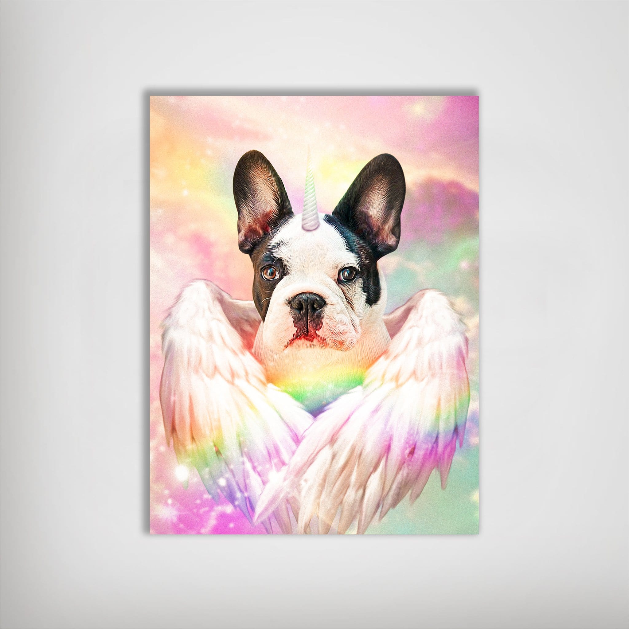 Mini retrato personalizado de mascota &#39;El Unicornio&#39;