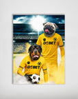 'Wolves Doggos Football' Personalized 2 Pet Portrait