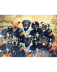 'Pittsburgh Doggos' Personalized 6 Pet Standing Canvas