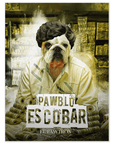 Mini retrato de mascota personalizado 'Pawblo Escobar'