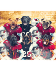 'Arizona Doggos' Personalized 6 Pet Standing Canvas