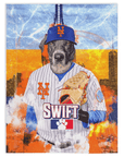 Manta personalizada para mascotas 'New York Mets Doggos'