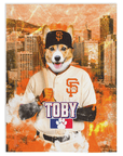 Manta personalizada para mascotas de los San Francisco Giants