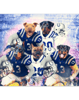 Póster personalizado para 5 mascotas "Indianapolis Doggos"