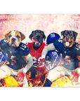 Póster personalizado de 3 mascotas 'New York Doggos'