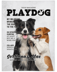 Manta personalizada para 2 mascotas 'Playdog'