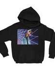 Sudadera con capucha personalizada '1980s Lazer Portrait'