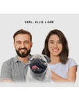 Mini retrato personalizado de humanos y mascotas