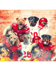 Póster personalizado de 5 mascotas 'San Francisco 40Doggos'