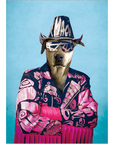 Mini retrato personalizado 'Macho Man Randy Dogger'