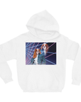 Sudadera con capucha personalizada '1980s Lazer Portrait (mujer)'