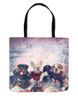 'Houston Doggos' Personalized 3 Pet Tote Bag