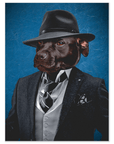 Mini retrato personalizado de mascota 'El mafioso'