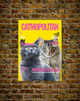 Póster personalizado para 2 mascotas 'Catmopolitan'