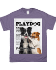 Camiseta personalizada para 2 mascotas 'Playdog'