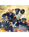 Póster Personalizado para 5 mascotas 'Pittsburgh Doggos'