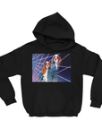 Sudadera con capucha personalizada '1980s Lazer Portrait (mujer)'