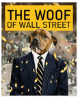 Mini retrato personalizado de mascota 'El Guau de Wall Street'