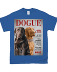 Camiseta personalizada para 2 mascotas 'Dogue'