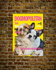 Póster personalizado para 2 mascotas 'Dogmopolitan'