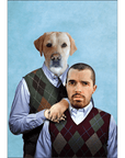 Mini retrato personalizado 'Step Doggo &amp; Human'