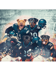 Manta personalizada para 5 mascotas 'Philadelphia Doggos'